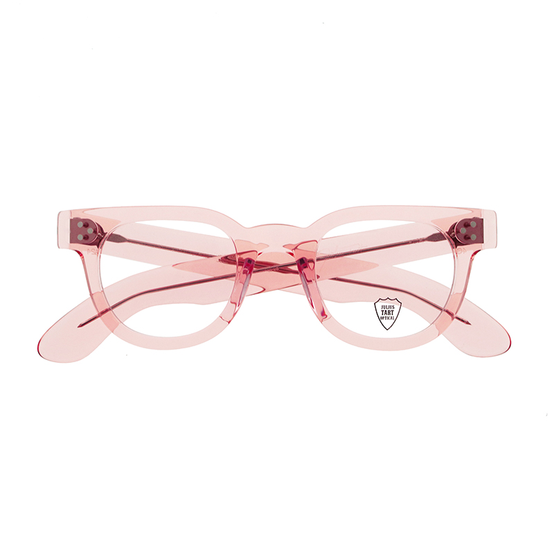 【JULIUS TART OPTICAL】 FDR46/24-H（Fresh Pink） メガネ 46サイズ（ブリッジ24mm）