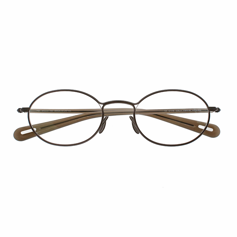 【YUICHI TOYAMA.】 U-176 Nagy 03（Brown/Charcoal gray） メガネ