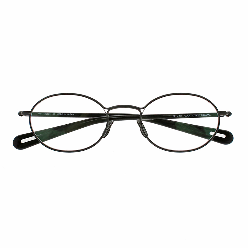 【YUICHI TOYAMA.】 U-176 Nagy 04（Hairline black/Black） メガネ