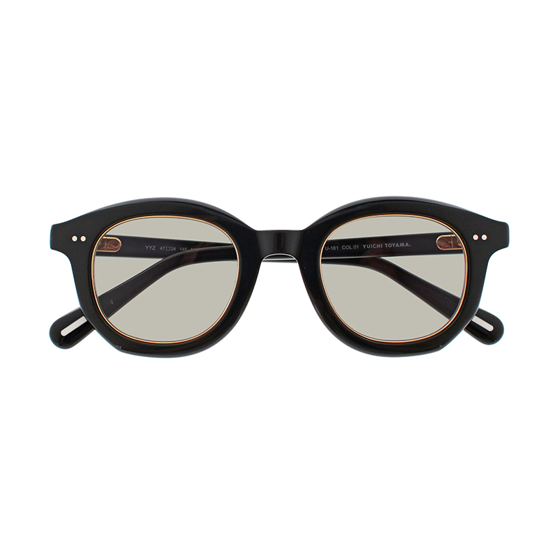 【YUICHI TOYAMA.】 U-181 YYZ 01（Black/Gold）レンズカラー：VGY-01 サングラス
