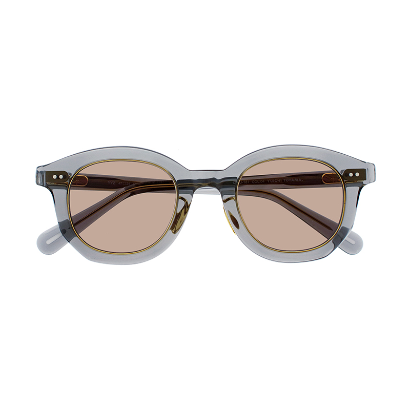 【YUICHI TOYAMA.】 U-181 YYZ 04（Clear Gray/Gold）レンズカラー：VBR-01 サングラス
