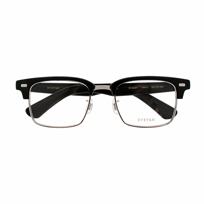 【EYEVAN】 Grater グレーター PBK/S（PIANO BLACK/SILVER） メガネ