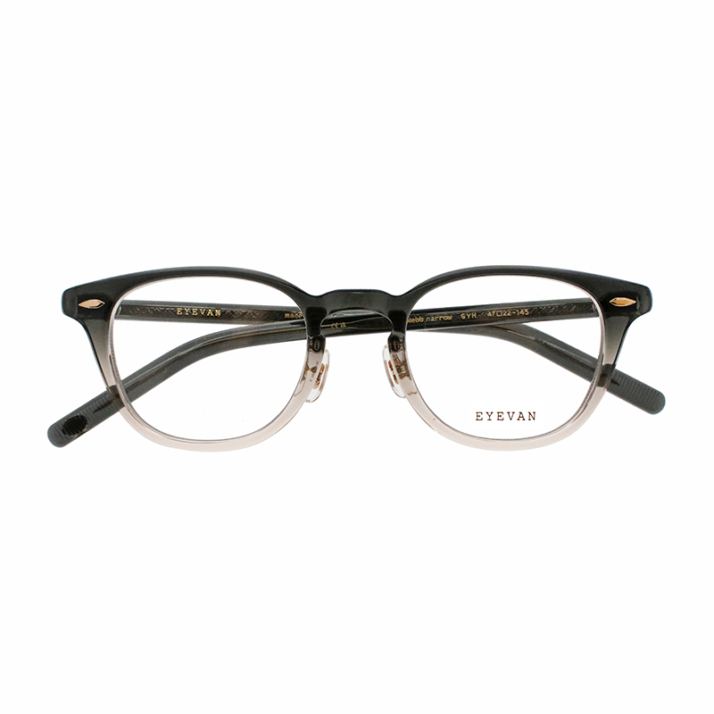 【EYEVAN】 Webb narrow ウェブナロー GYH（GREY HALF） メガネ