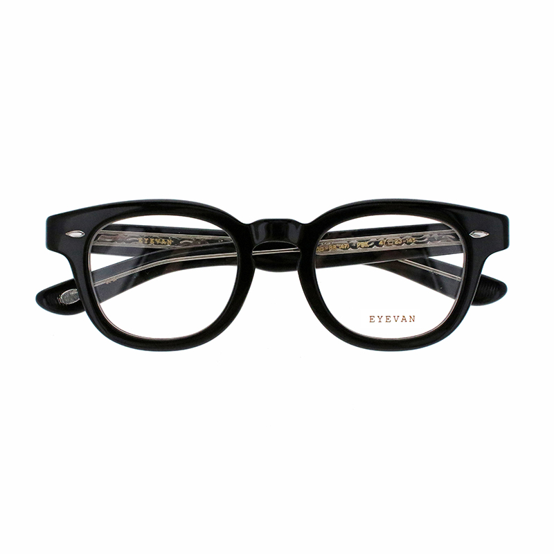 【EYEVAN】 Webb-BR（47） ウェブBR47 PBK（PIANO BLACK） 47サイズ メガネ