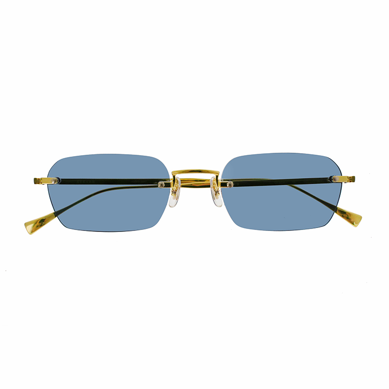 【EYEVAN】 Grain グレイン YG（YELLOW GOLD）レンズカラー：BLUE NYLON サングラス
