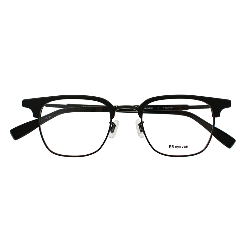 【E5 eyevan】 c6 MBK/MBK（Mat Black/Mat Black） メガネ