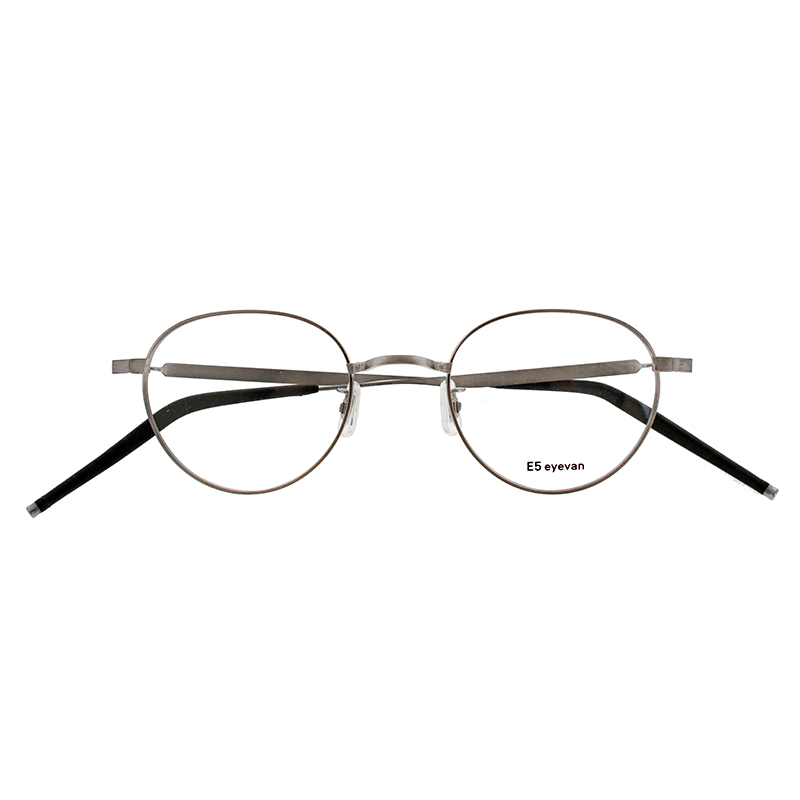 【E5 eyevan】 ｍ17 ST/ST（Shirring Titanium/Shirring Titanium） メガネ