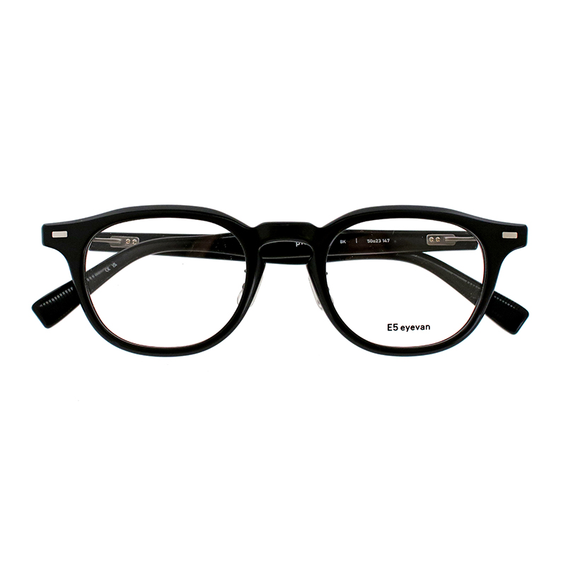 【E5 eyevan】 p16（50） BK（Black） 50サイズ メガネ