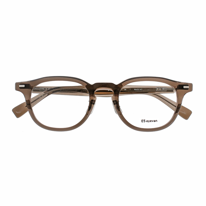 【E5 eyevan】 p16（50） SB（Smoke Brown） 50サイズ メガネ