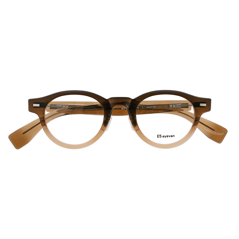【E5 eyevan】 p23 BRG（Brown Gradation） メガネ