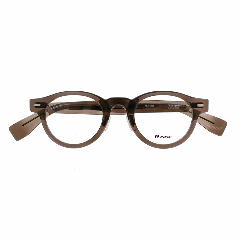 【E5 eyevan】 p23 SB（Smoke Brown） メガネ