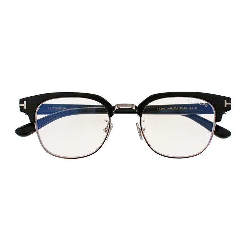 【TOM FORD】 TF6017-K-B 005 アジア企画モデル ブルーライトカット メガネ 50サイズ