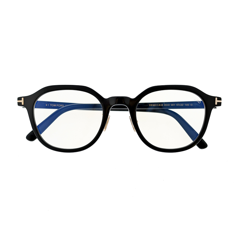 【TOM FORD】 TF6011-K-B ECO 001 アジア企画モデル ブルーライトカット メガネ 51サイズ