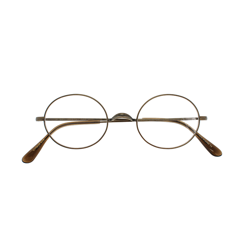 【OLIVER GOLDSMITH】 Oval/Pro Titanium オーバル チタン VG/LTD（Vintage Gold） POKER FACE別注仕様 メガネ