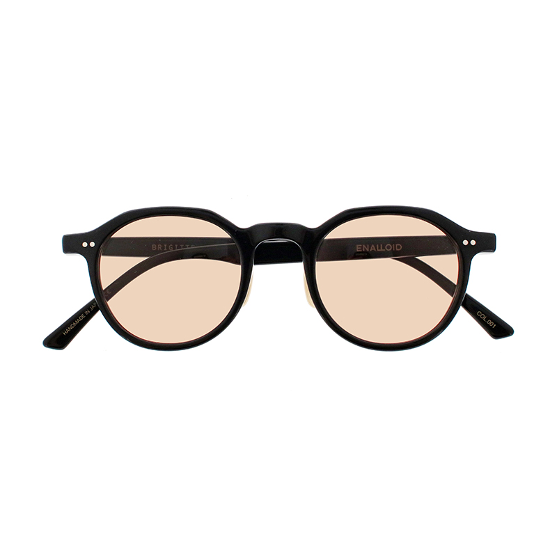 【ENALLOID】 BRIGITTE ブリジット 001（Black）レンズカラー：Brown メガネ