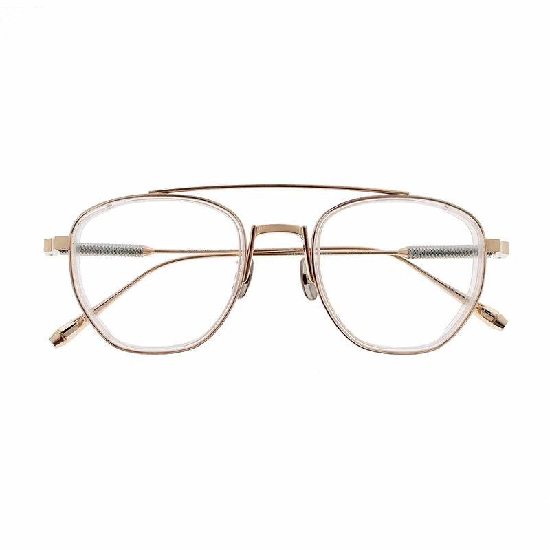 【THE WHITE SCREEN】 Corner2+ コーナー2プラス LGD/CL（Light Gold/Clear） メガネ