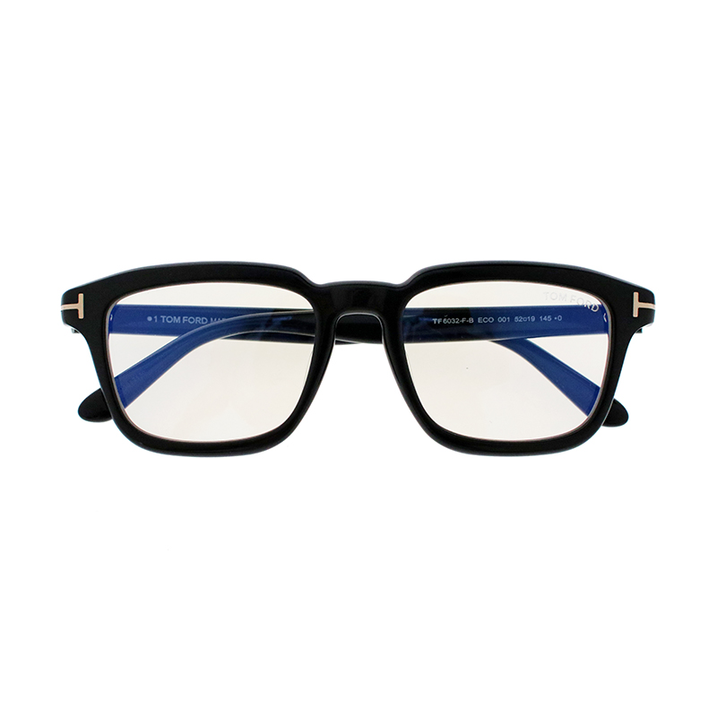 【TOM FORD】 TF6032-F-B ECO 001 アジアンフィット ブルーライトカット メガネ 52サイズ