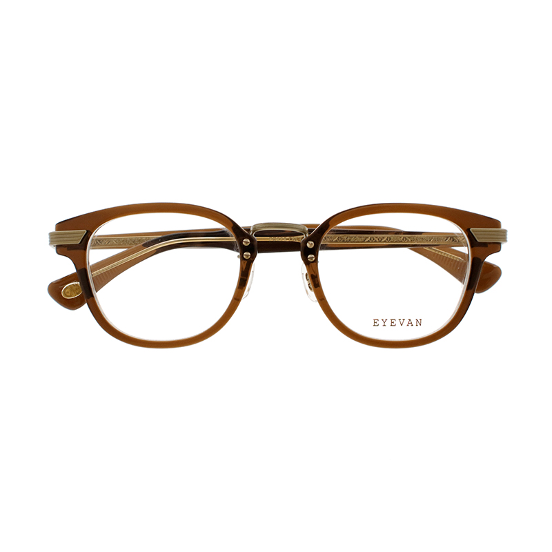 【EYEVAN】 Trader トレーダー BBR/AG2（BEER BROWN/ANTIQUE GOLD2） POKER FACE35周年別注モデル