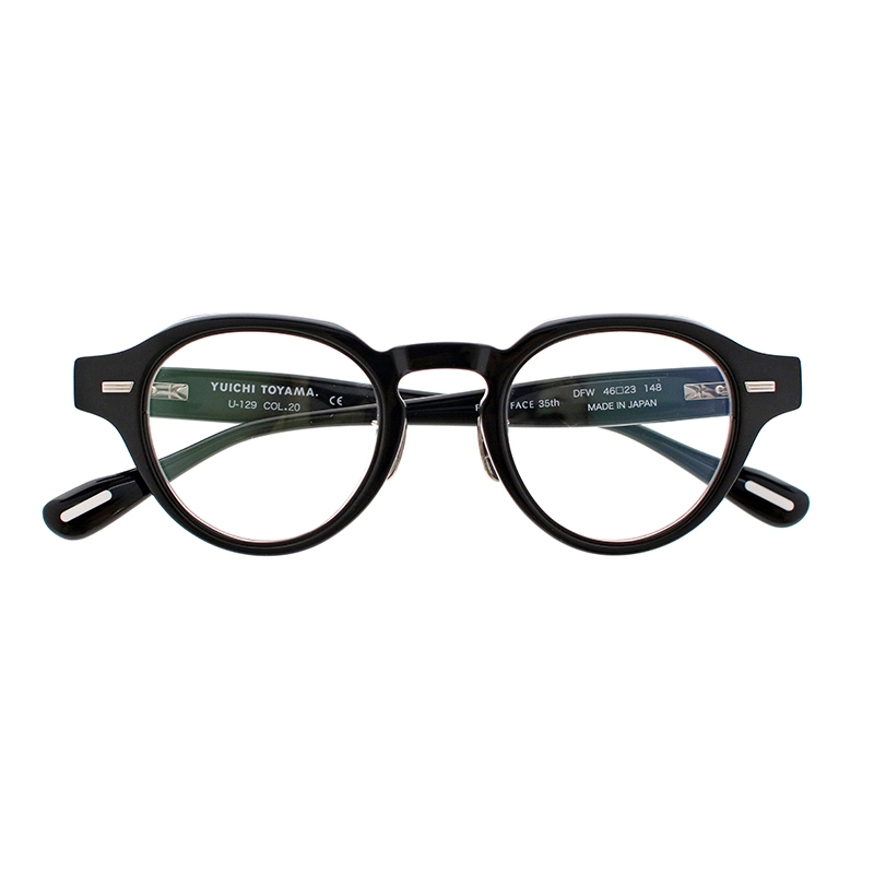 【YUICHI TOYAMA.】 U-129 DFW 20LTD（Layered Black） POKER FACE35周年別注モデル メガネ