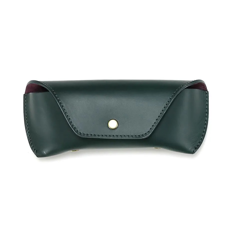 【DIFFUSER】 SMOOTH LEATHER EYEWEAR CASE-S SG1174D（Green&Purple） スムースレザー眼鏡ケース