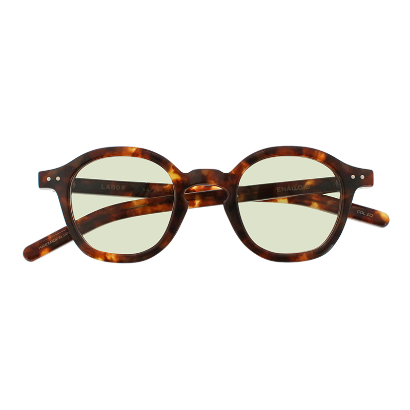 【ENALLOID】 LABOR ラボール 222（Havana Ex） レンズカラー：Green サングラス