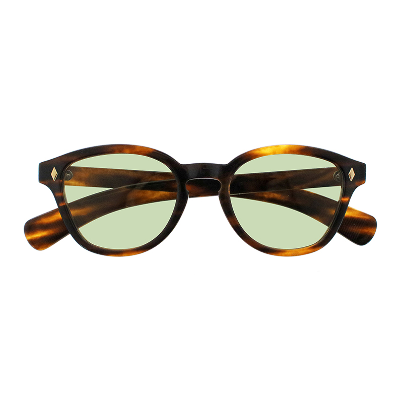 【ayame】 NEWOLD Celluloid 10K ayame15周年記念モデル BRS（Brown Sasa） レンズカラー：VMGR55 メガネ