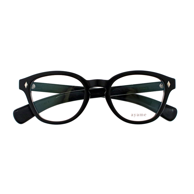 【ayame】 NEWOLD Celluloid SILVER925 ayame15周年記念モデル BK（Black） メガネ