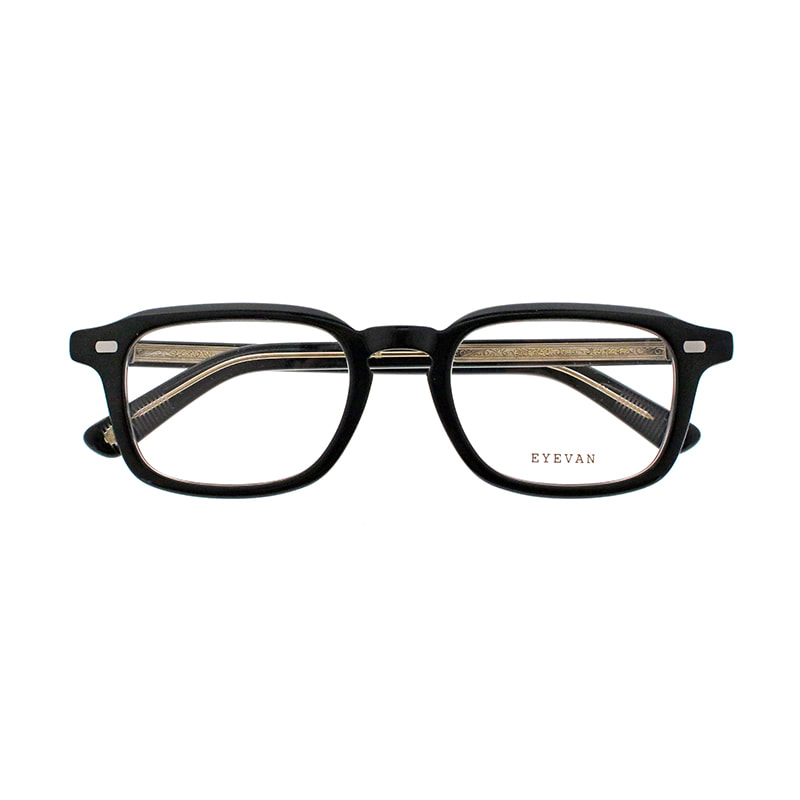 【EYEVAN】 Allen（50） アレン50  PBK/G（PIANO BLACK/GOLD） 50サイズ メガネ