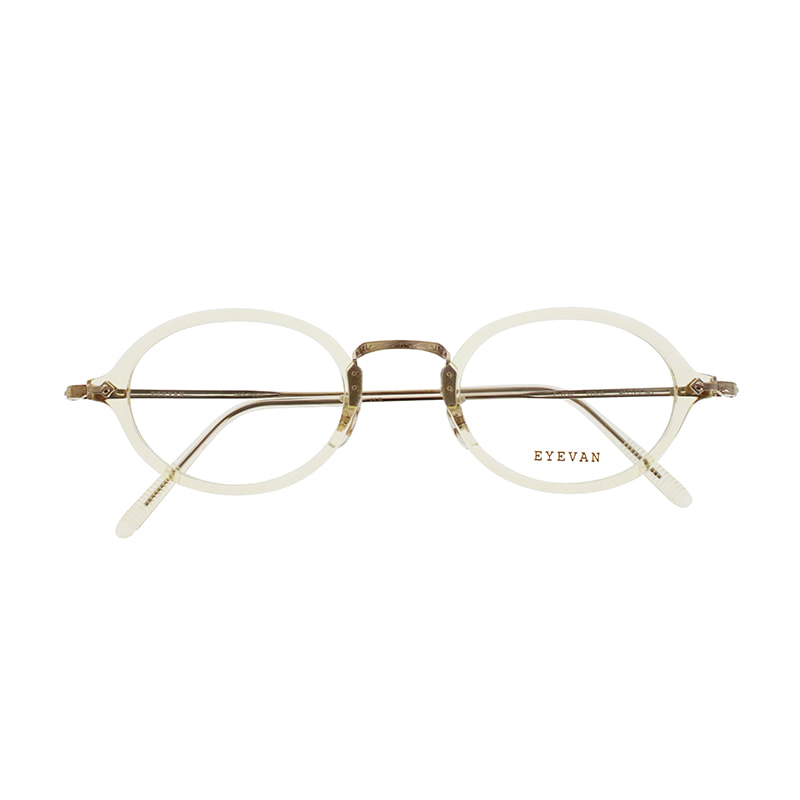 【EYEVAN】 CAPSULE COLLECTION E-0517 ECR/G（ECRU/GOLD） メガネ