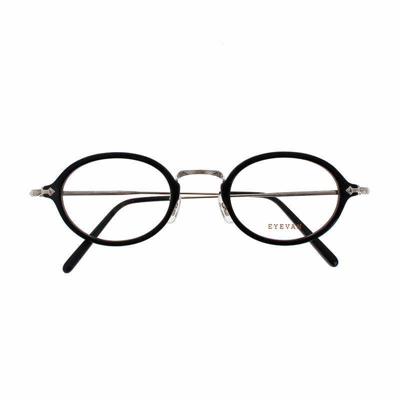 【EYEVAN】 CAPSULE COLLECTION E-0517 PBK/S（PIANO BLACK/SILVER） メガネ