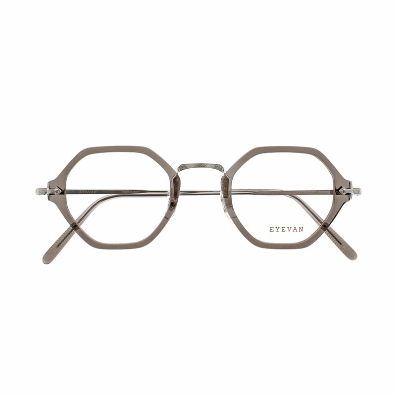【EYEVAN】 CAPSULE COLLECTION E-0518 SMK/S（SMOKE/SILVER） メガネ