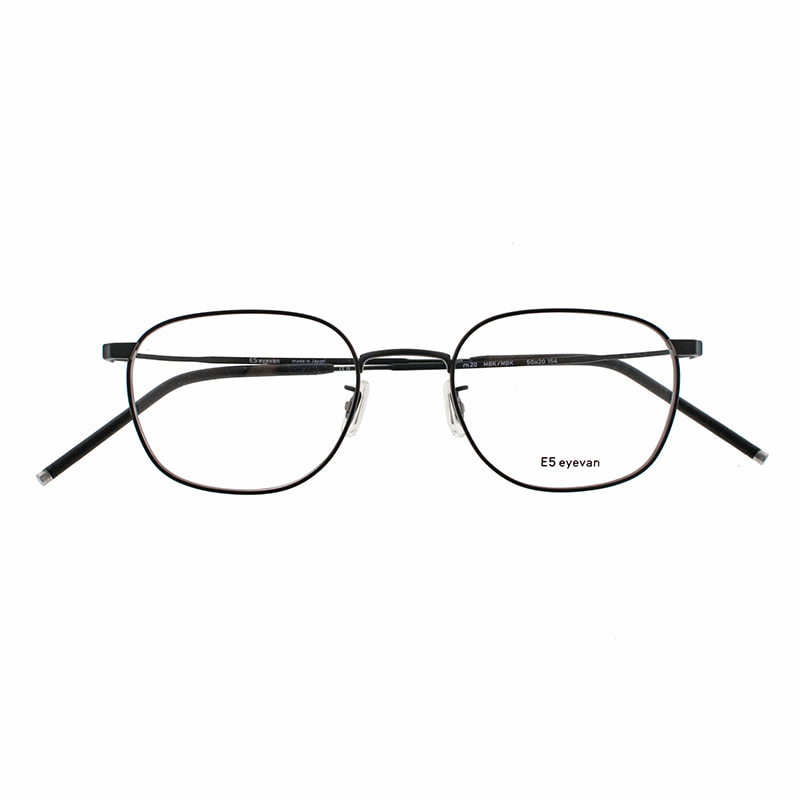 【E5 eyevan】 m20 MBK/MBK（Mat Black/Mat Black） メガネ