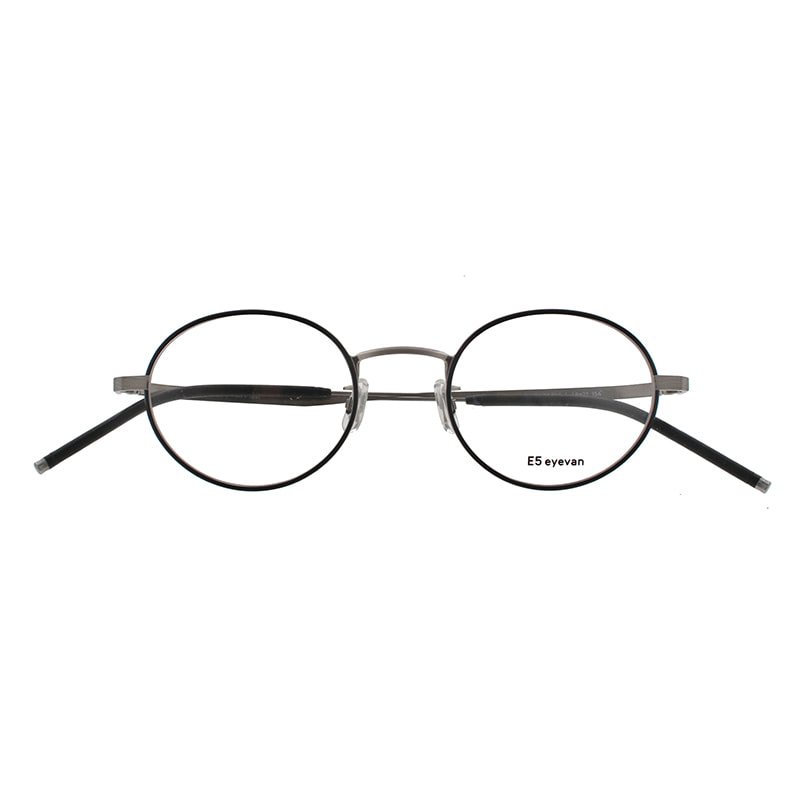 【E5 eyevan】 m21 MBKST/ST（Mat Black/Shirring Titanium/Shirring Titanium） メガネ
