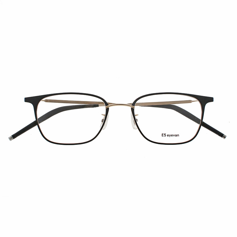【E5 eyevan】 m22 MBKWG/WG（Mat Black/White Gold//White Gold） メガネ