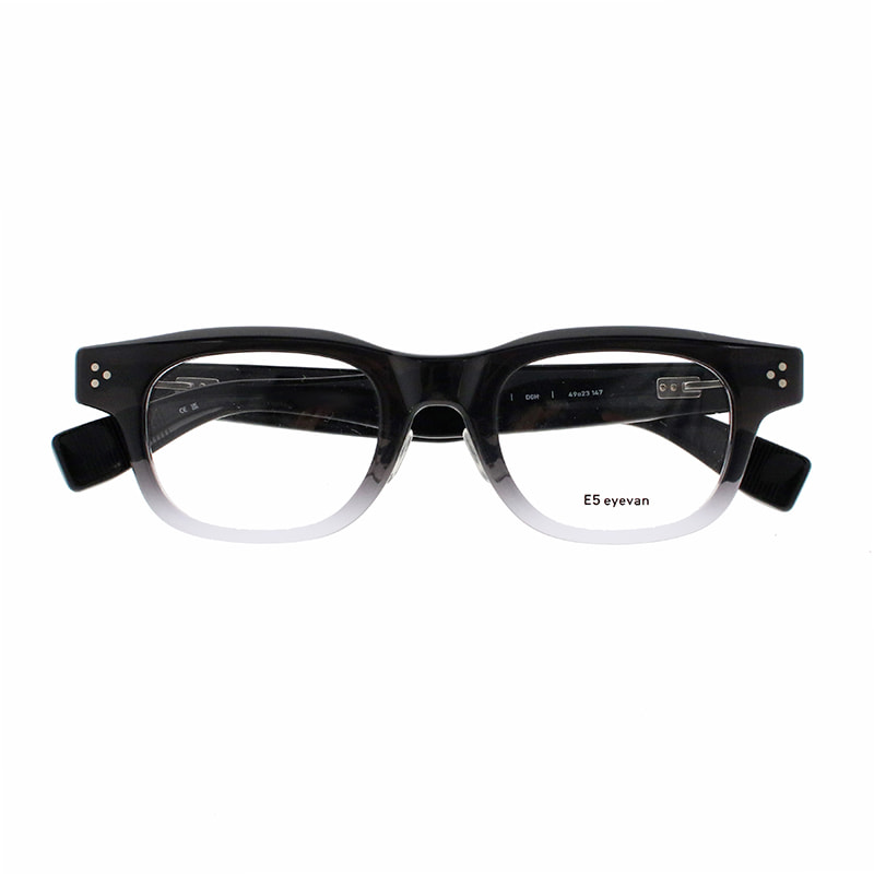 【E5 eyevan】 p25 DGH（Dark Grey Half） メガネ