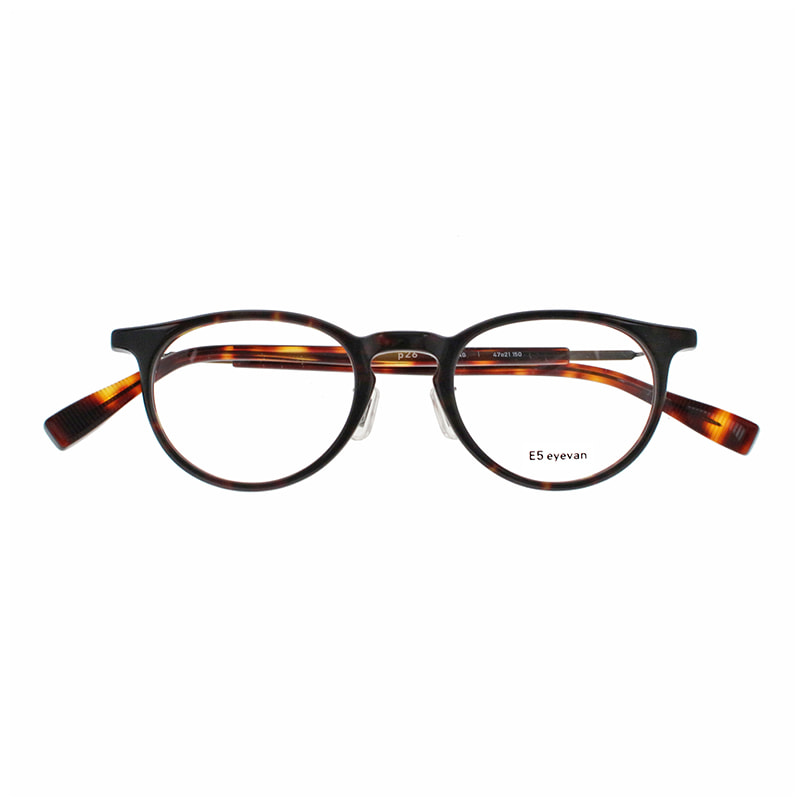 【E5 eyevan】 p26 DM/AG（Dark Demi/Antique Gold） メガネ