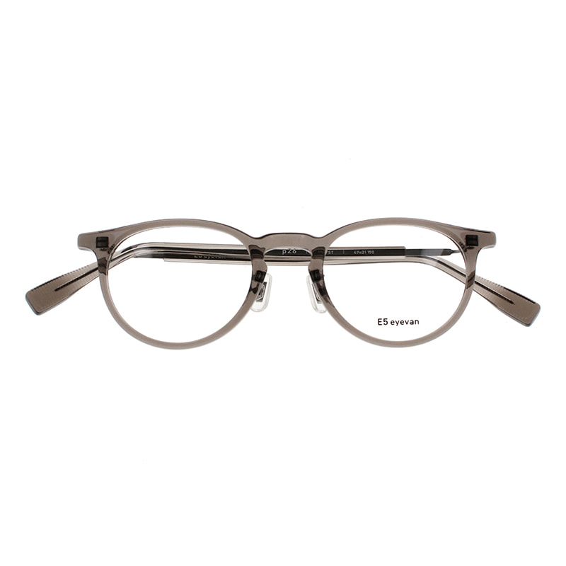 【E5 eyevan】 p26 SMK/ST（Smoke Brown/Shirring Titanium） メガネ