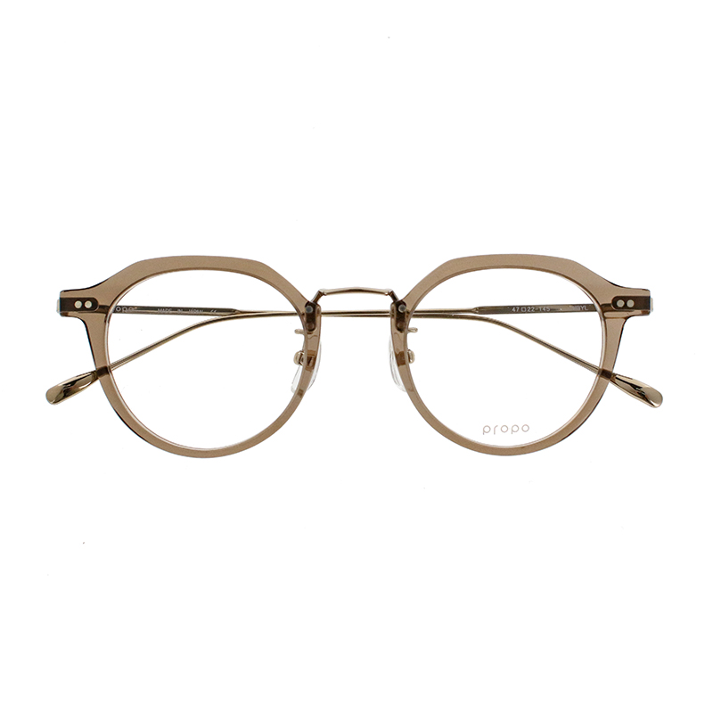 【propo】 SIBYL シビル 2（ブラウングレークリア/ゴールド） メガネ