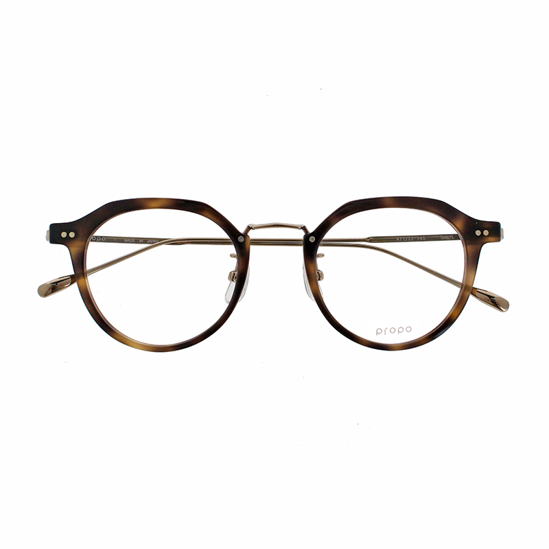 【propo】 SIBYL シビル 4（ブラウンマーブル/ゴールド） メガネ