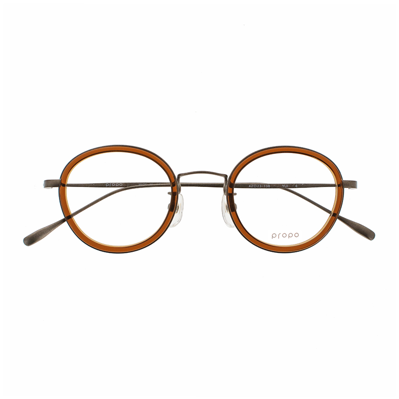 【propo】 YUI ユイ 4（ブラウン/ライトブラウン） メガネ