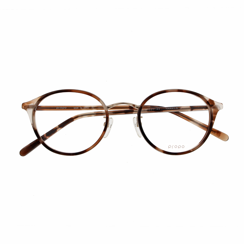 【propo】 HARRY-R ハリーR 3（ピンクブラウンマーブル） メガネ