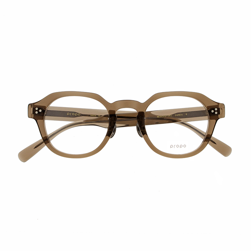 【propo】 SONIA ソニア 5（クリアグレーブラウン） メガネ