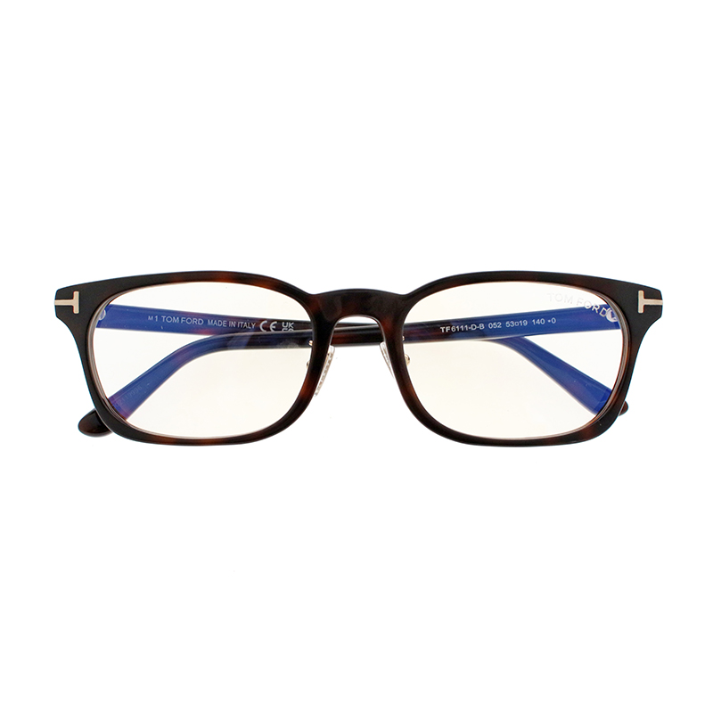 【TOM FORD】 TF6111-D-B 052（ダークハバナ） 日本企画モデル ブルーライトカット 53サイズ