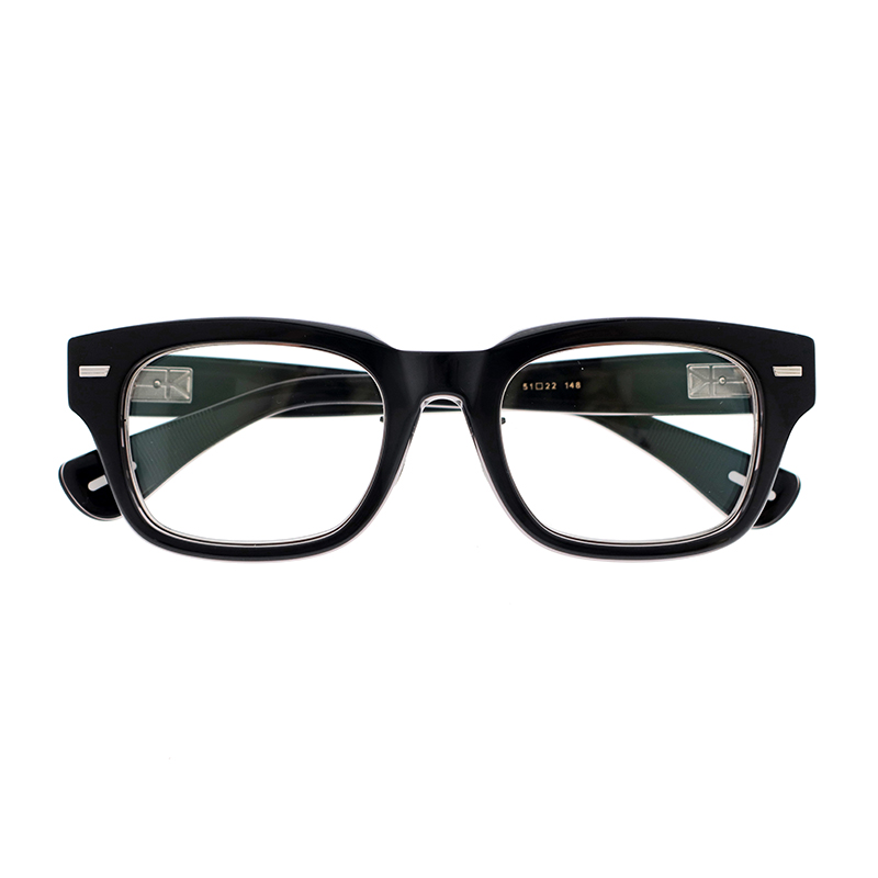 【YUICHI TOYAMA:5】 WILLIAMSBURG ウィリアムズバーグ 02（Black/Silver）メガネ