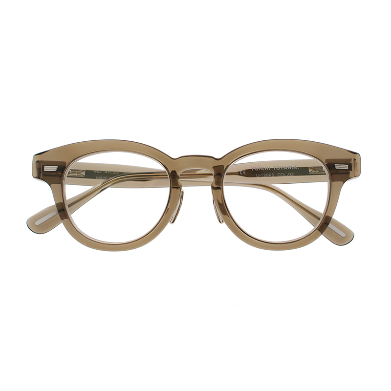 【YUICHI TOYAMA.】 U-128RS IND 03（Brown/White gold） メガネ