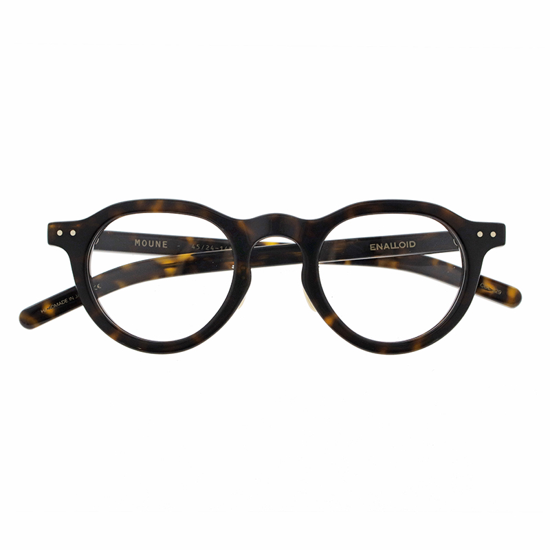 【ENALLOID】 MOUNE ムーヌ 229（Black Amber） メガネ