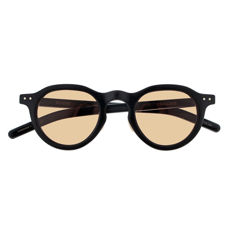 【ENALLOID】 MOUNE ムーヌ 001（Black）レンズカラー：Light Brown サングラス
