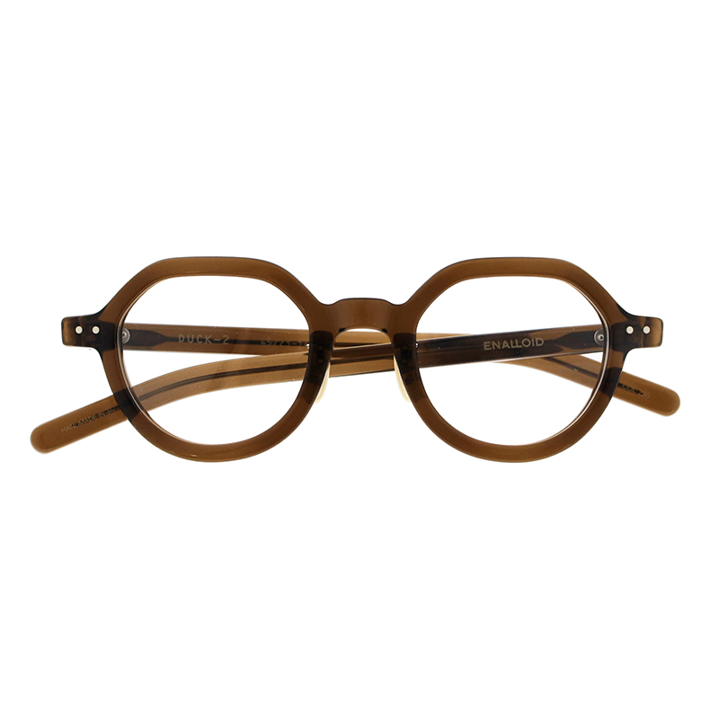 【ENALLOID】 DUCK-2 ダック2 230（Brown Clear） メガネ