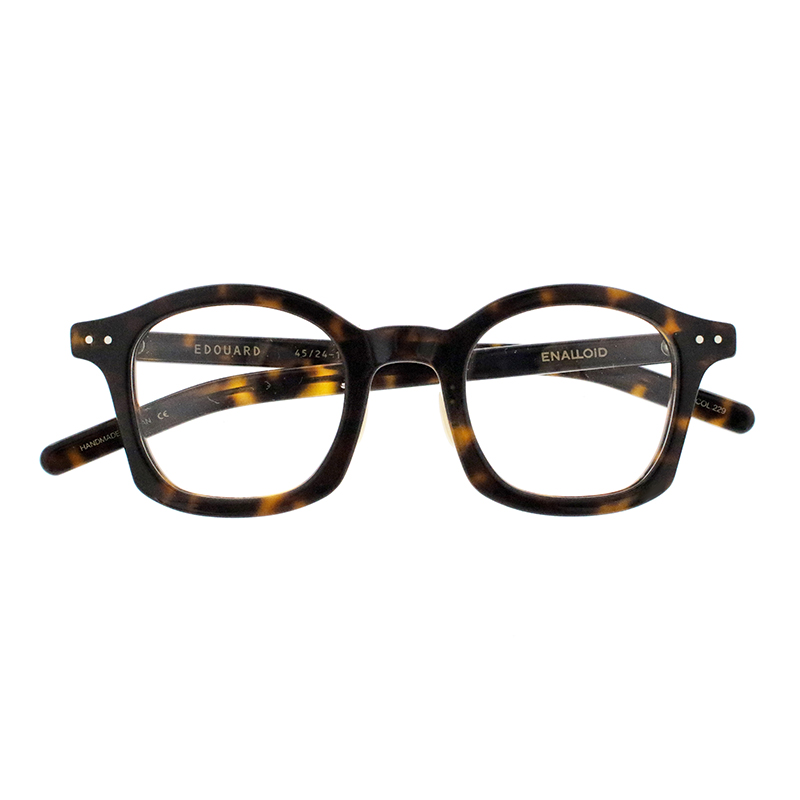 【ENALLOID】 EDOUARD エドゥアール 229（Black Amber） メガネ