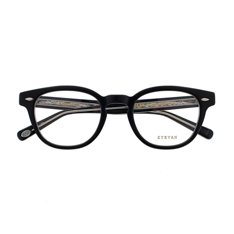 【EYEVAN】 Webb（49） ウェブ PBKS（PIANO BLACK/SILVER） メガネ 49サイズ